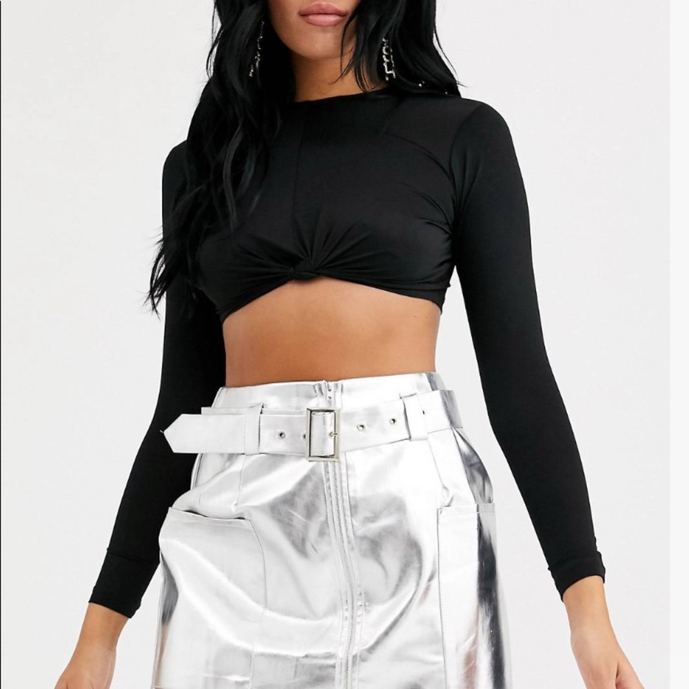 ASOS LONG SLEEVE CROP TOP